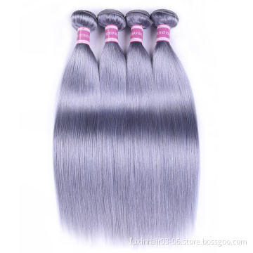 fast delivery top selling factory 100% cuticle aligned human hair grey hair bundles